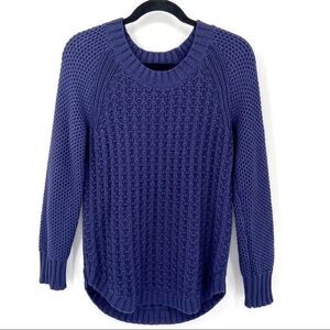 Calvin Klein Crew Neck Chunky Sweater Blue Medium